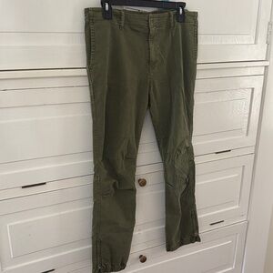 Women’s sz 8 Nili Lotan Olive Green Twill Pants